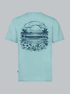 T-Shirt mit großem Backprint Gletscher