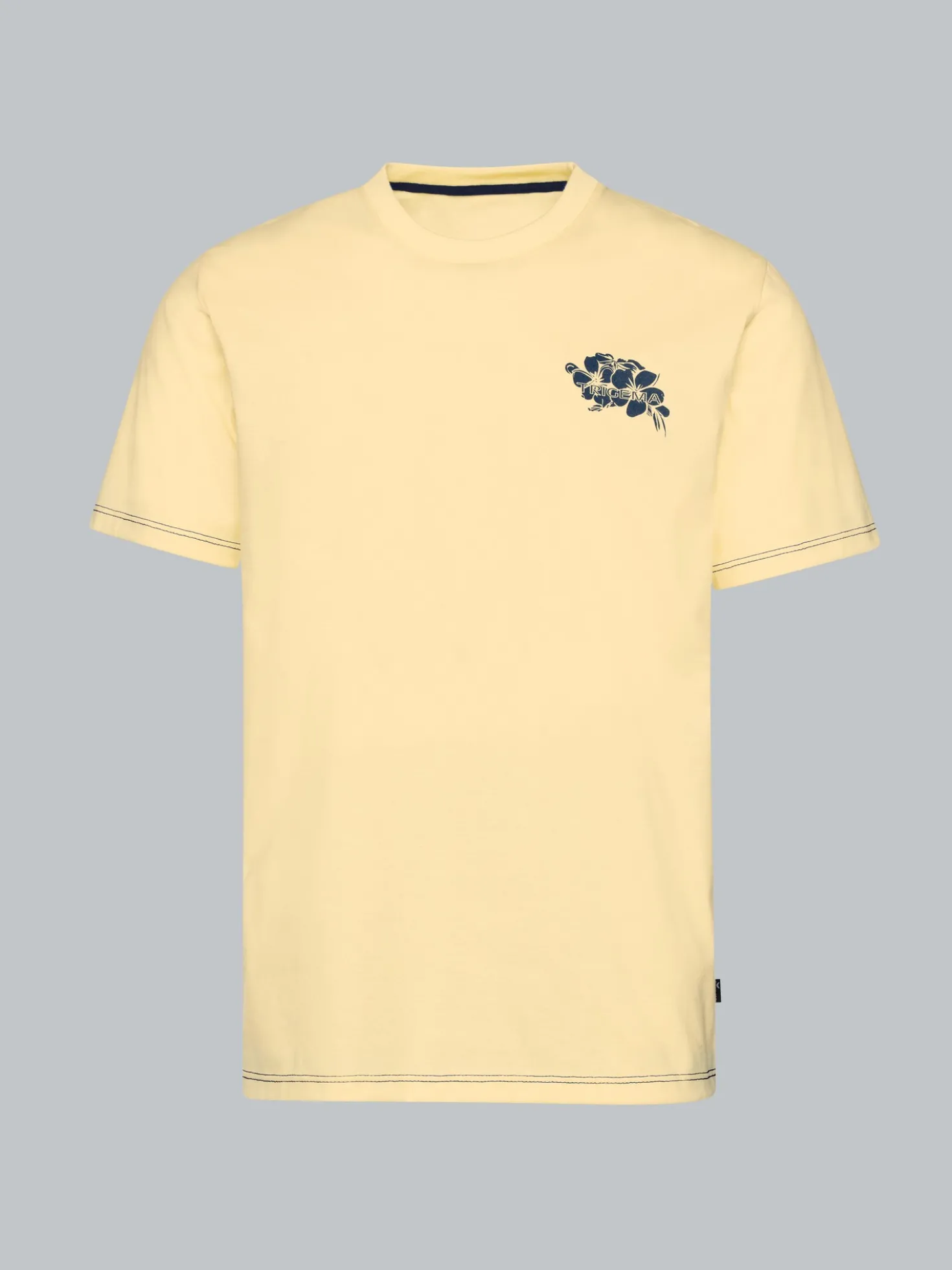 T-Shirt mit großem Backprint Vanille