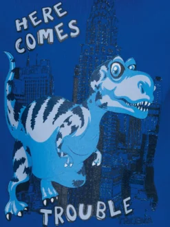 T-Shirt mit großem Dino-Printmotiv Royal