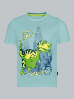 T-Shirt mit großem Dino-Printmotiv Gletscher