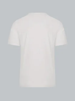 T-Shirt mit Knopfleiste DELUXE Baumwolle Weiss
