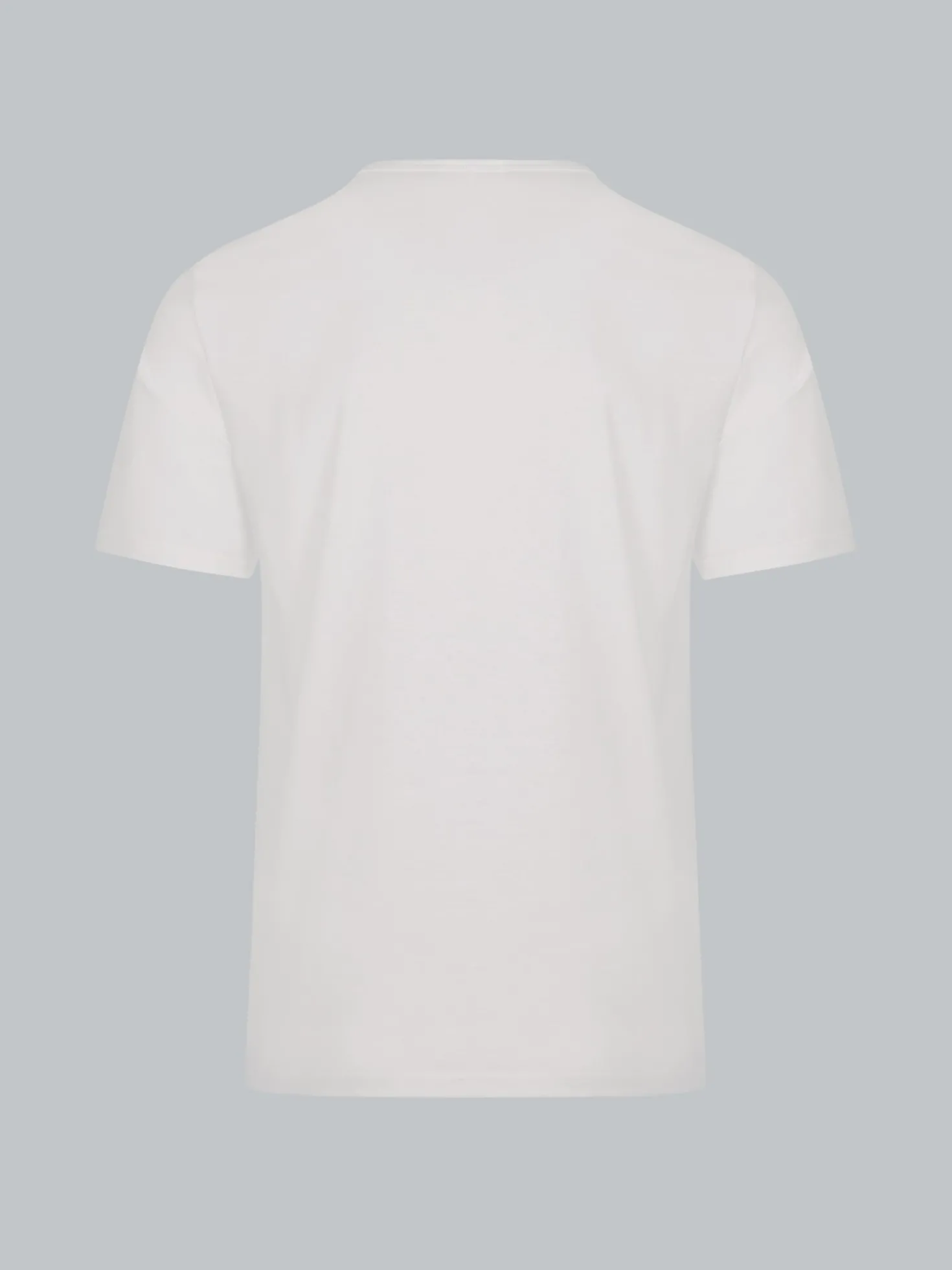 T-Shirt mit Knopfleiste DELUXE Baumwolle Weiss
