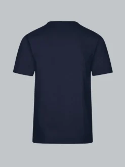 T-Shirt mit Knopfleiste DELUXE Baumwolle Navy