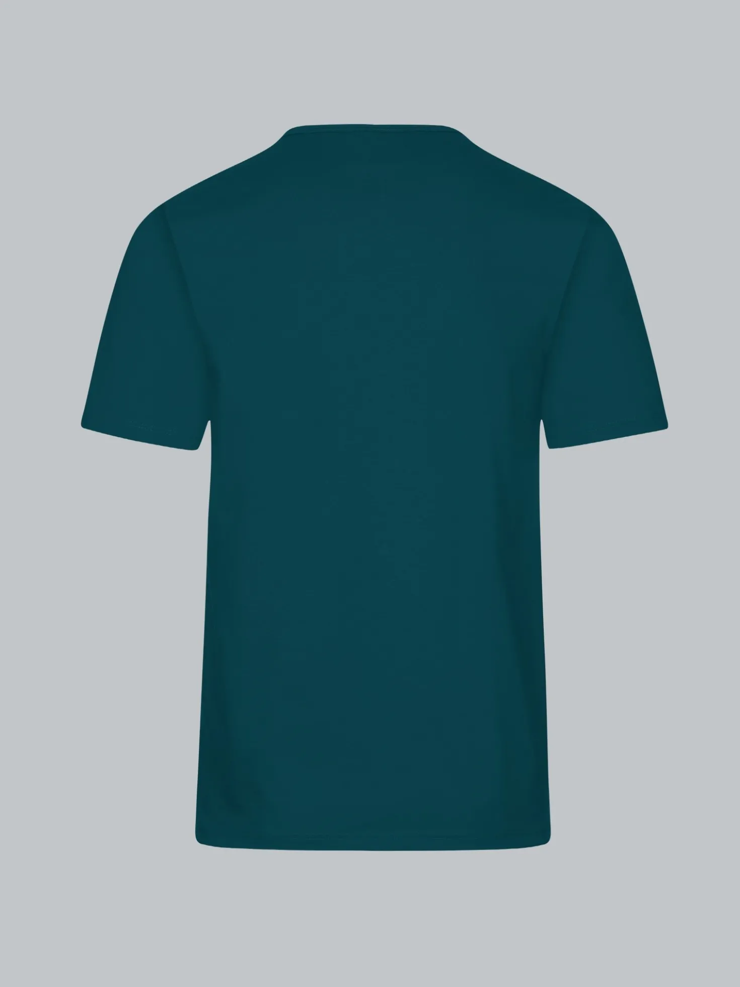T-Shirt mit Knopfleiste DELUXE Baumwolle Saphir