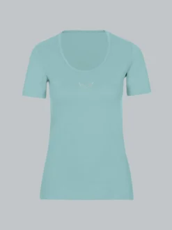 T-Shirt mit Kristallsteinen Gletscher