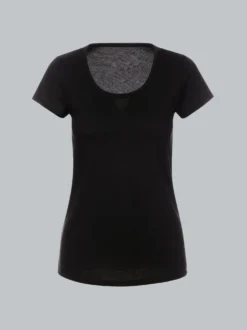 T-Shirt mit kurzen Ärmeln Schwarz