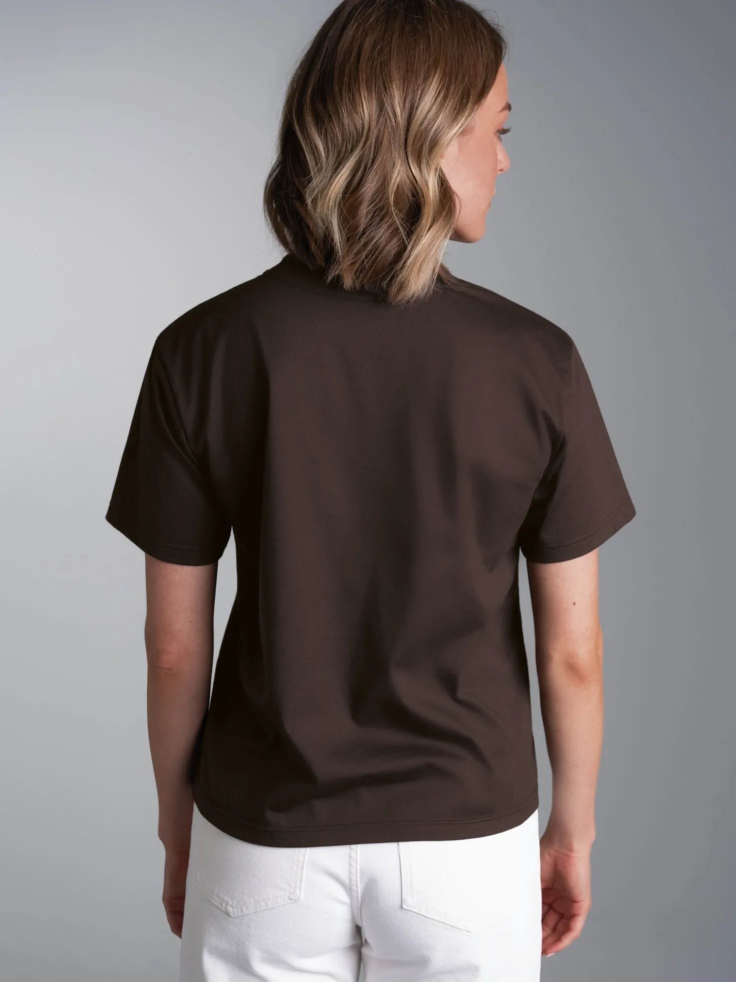 T-Shirt mit Leopoarden Print in Goldoptik Mocca