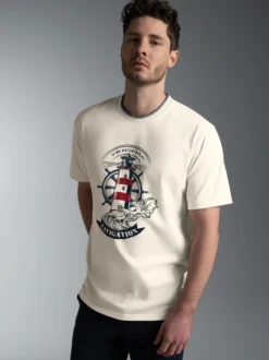 T-Shirt mit Leuchtturm Motiv Natur