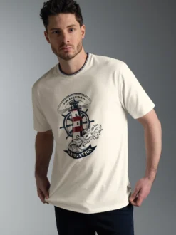 T-Shirt mit Leuchtturm Motiv Natur