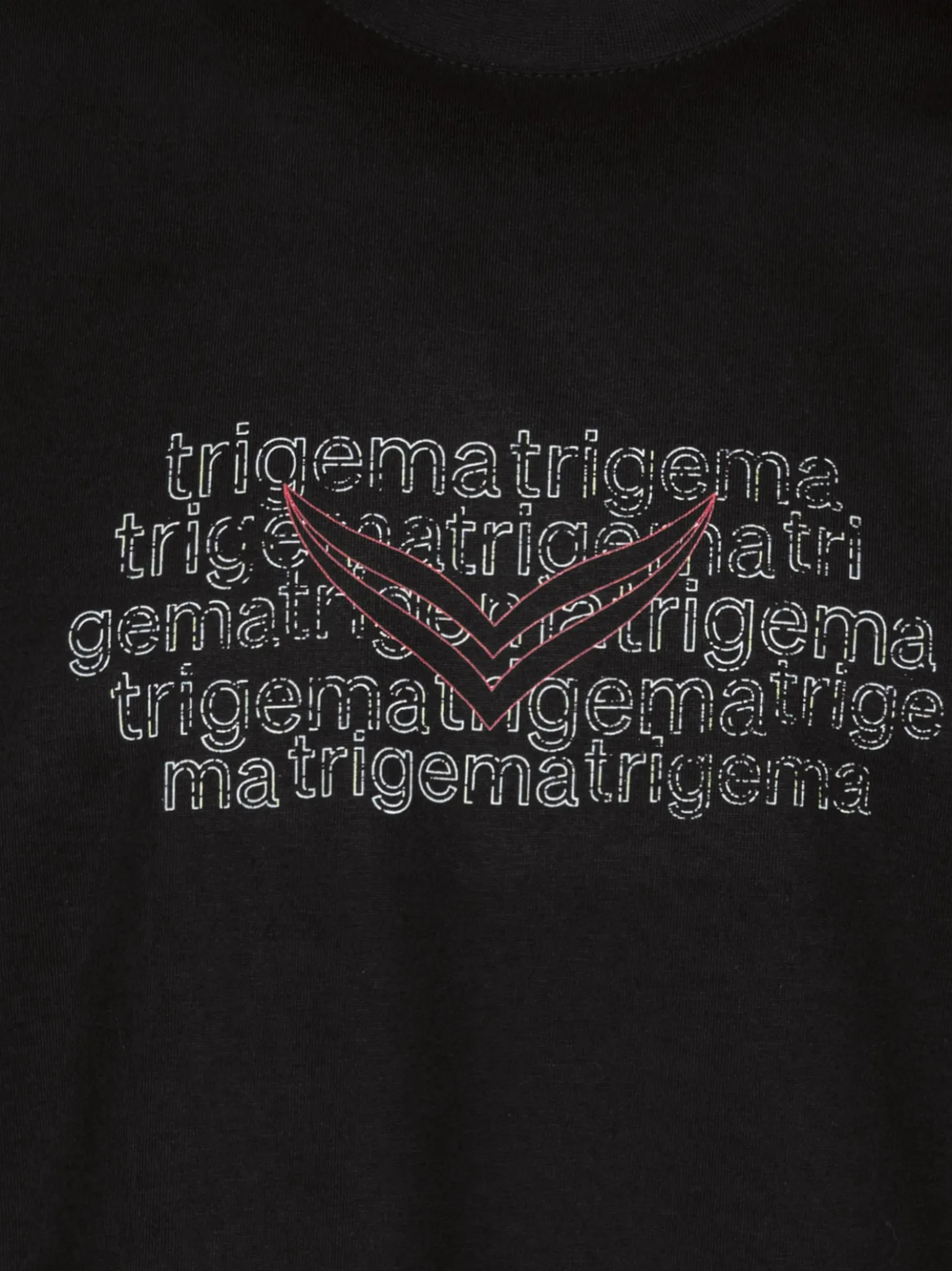 T-Shirt mit Logo-Print Schwarz
