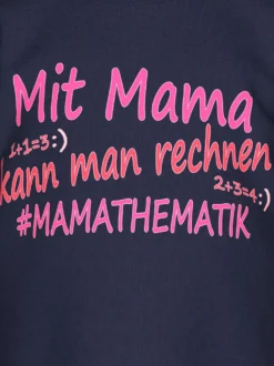 T-Shirt mit lustigem Spruch-Print Navy