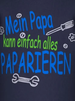 T-Shirt mit lustigem Spruch-Print Navy