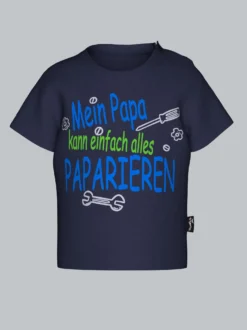 T-Shirt mit lustigem Spruch-Print Navy