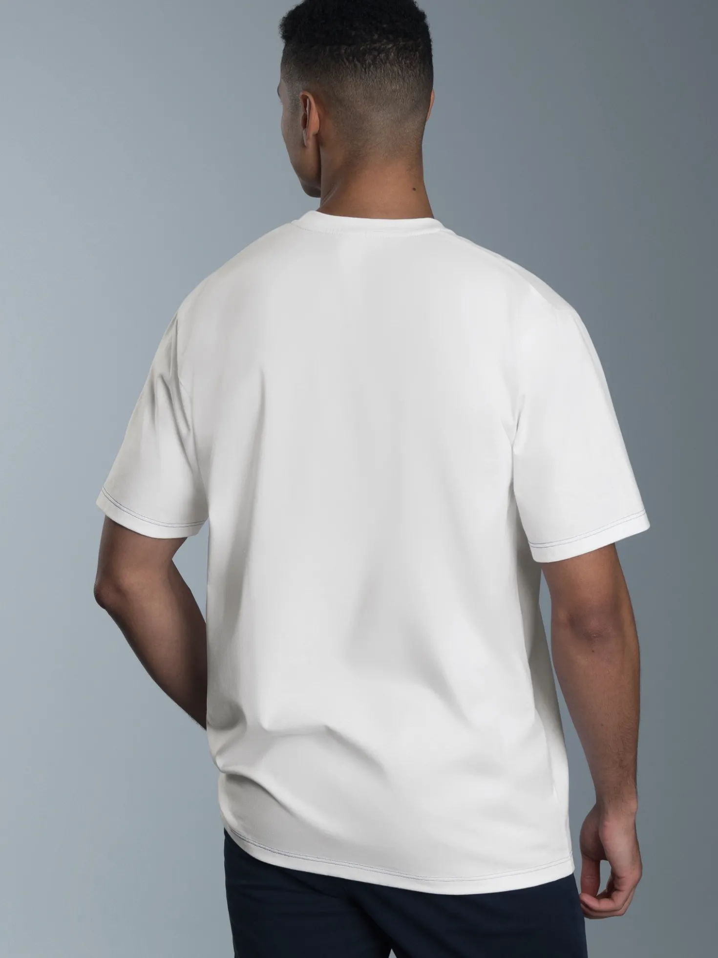 T-Shirt mit maritimem Printmotiv Weiss