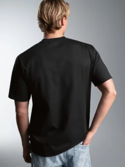 T-Shirt mit Motorrad Print Legendary Schwarz