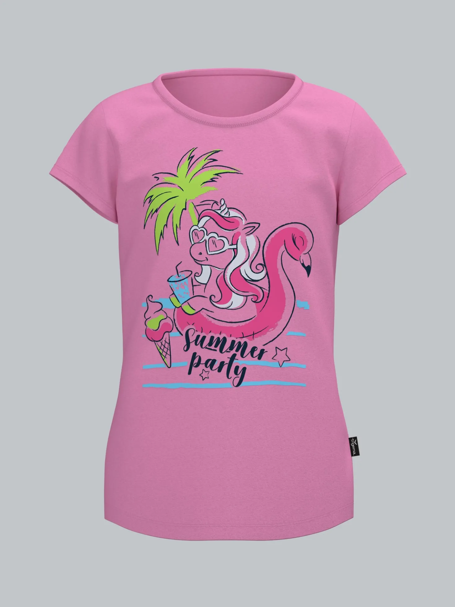 T-Shirt mit Printmotiv "Summer Party" Candy