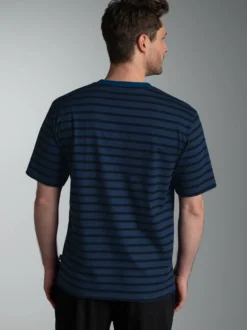 T-Shirt mit "Sail" Ringelmuster Night-blue