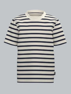 T-Shirt mit "Sail" Ringelmuster Natur