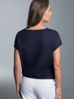 T-Shirt mit Seepferdchen-Printmotiv Navy