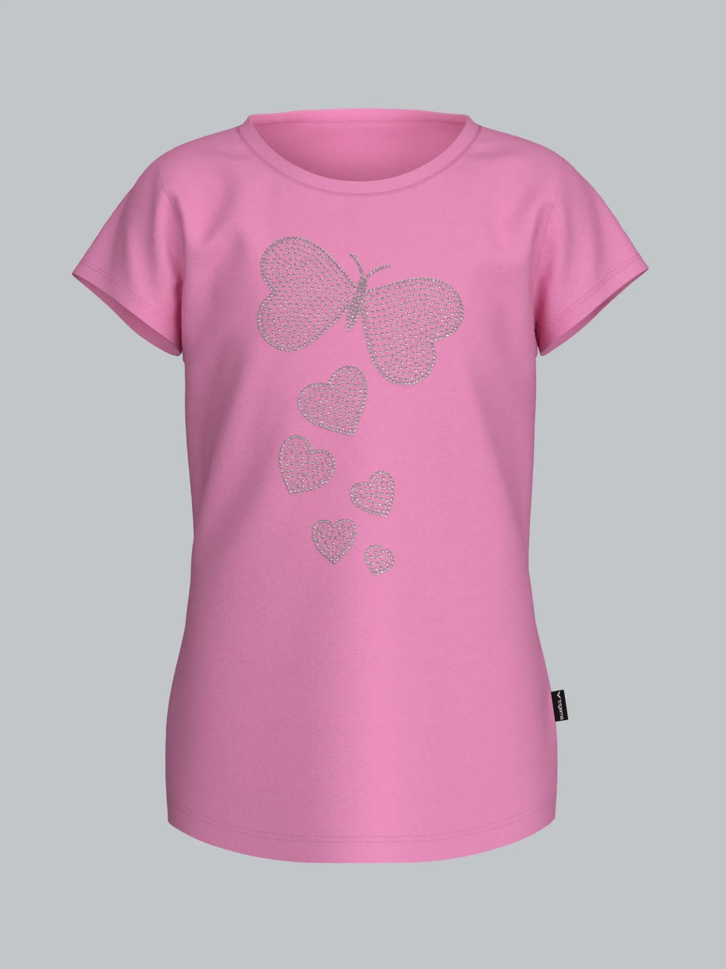 T-Shirt mit Strass Motiv "Schmetterling" Candy