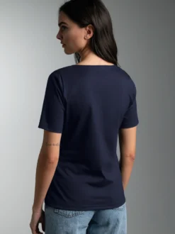 T-Shirt mit Strass Motiv 