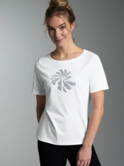 T-Shirt mit Strass Motiv 