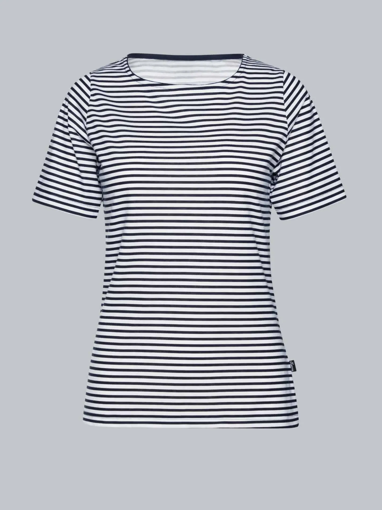 T-Shirt mit Streifenmuster Navy