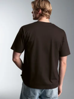 T-Shirt mit Survival Motiv Mocca