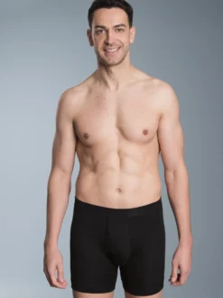 Unterhose Feinripp im Doppelpack Schwarz