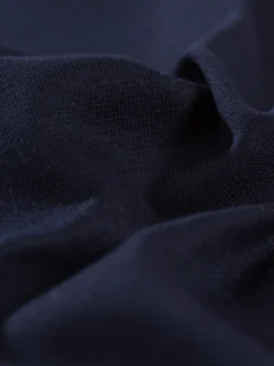 V-Shirt aus Baumwolle/Elastan Navy