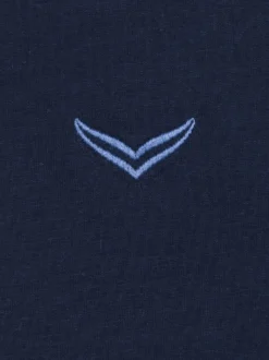 V-Shirt aus 100% Biobaumwolle Navy-C2C