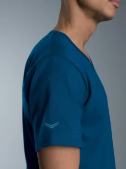 V-Shirt aus 100% Biobaumwolle Saphir-C2C