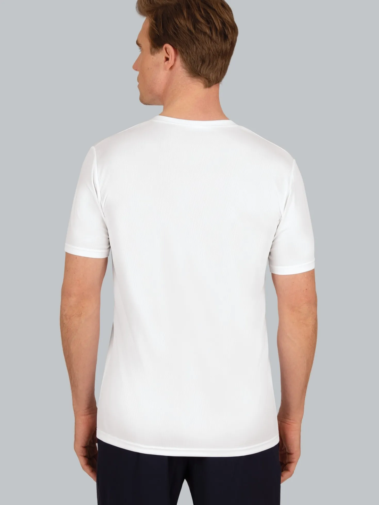 V-Shirt COOLMAX® Weiss