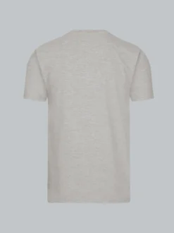 V-Shirt DELUXE Baumwolle Grau-melange