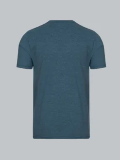 V-Shirt DELUXE Baumwolle Jeans-melange