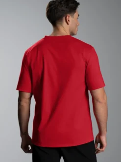 V-Shirt DELUXE Baumwolle Kirsch
