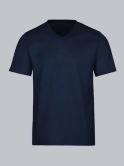 V-Shirt DELUXE Baumwolle Navy