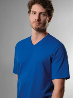 V-Shirt DELUXE Baumwolle Royal