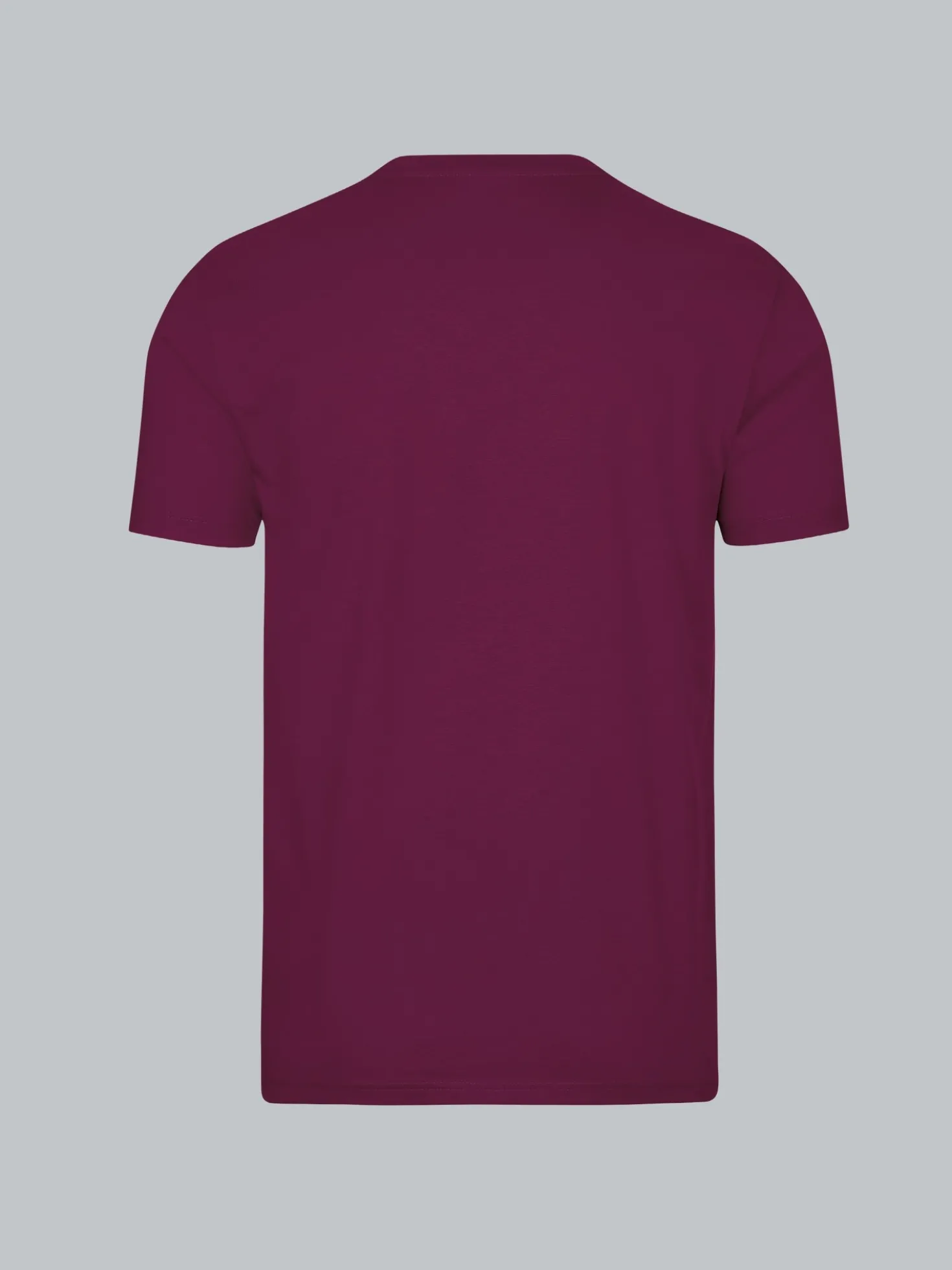 V-Shirt DELUXE Baumwolle Sangria