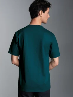 V-Shirt DELUXE Baumwolle Saphir