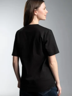 V-Shirt DELUXE Baumwolle Schwarz