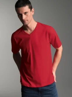 V-Shirt DELUXE Kirsch