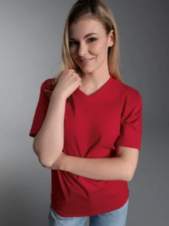 V-Shirt DELUXE Kirsch
