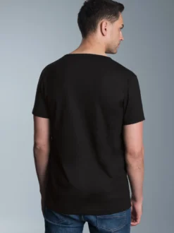 V-Shirt Slim Fit Schwarz
