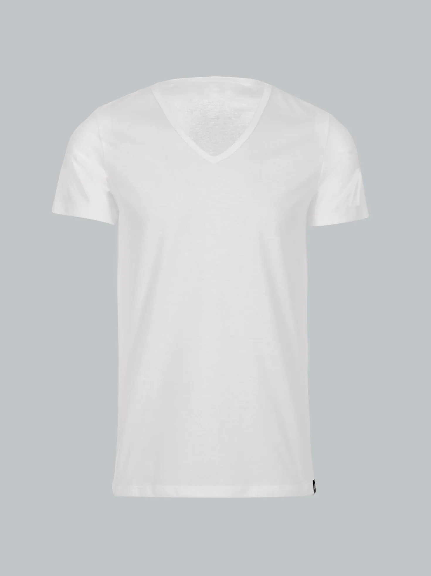V-Shirt Slim Fit Weiss