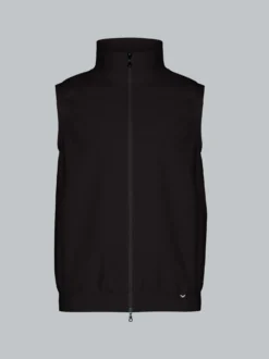 Weste aus bequemem Sweat-Material Schwarz