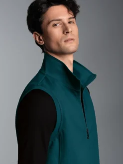 Weste aus bequemem Sweat-Material Saphir