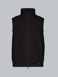 Weste aus bequemem Sweat-Material Schwarz