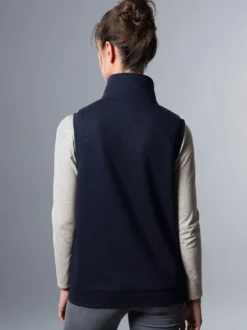 Weste aus bequemem Sweat-Material Navy