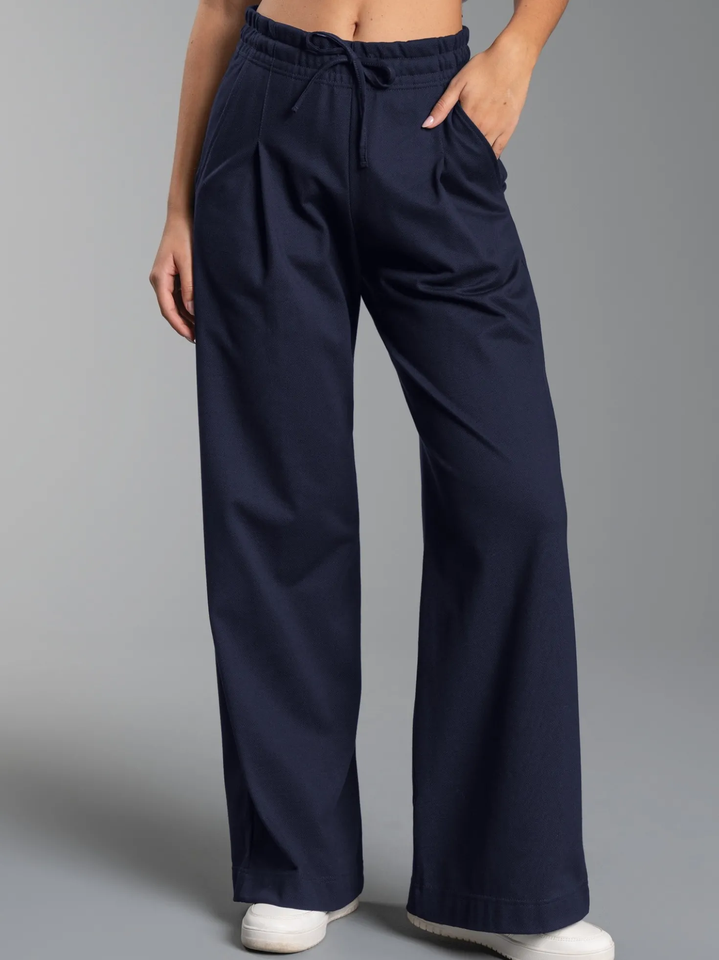 Wide Leg Hose Navy